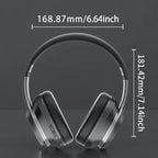 over-ear wireless headphones with microphone