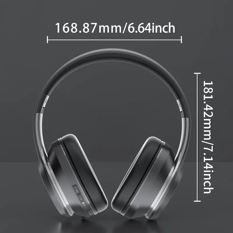 over-ear wireless headphones with microphone