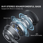 over-ear wireless headphones with microphone