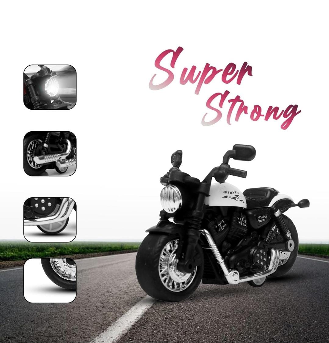 Metal Die-Cast Harley Bike Model